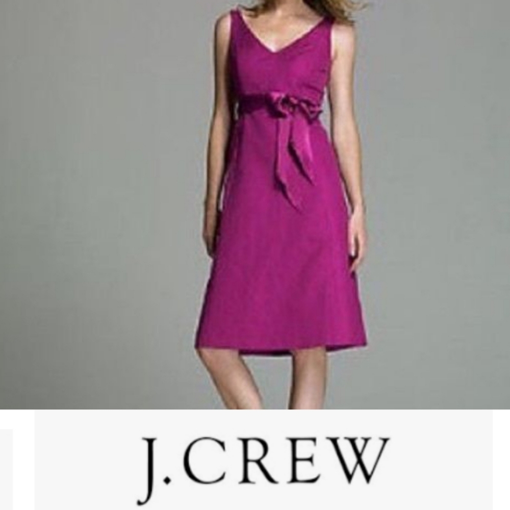 J. Crew Cotton Candy / Magenta Pink Lyndsey Dress NEW size 6